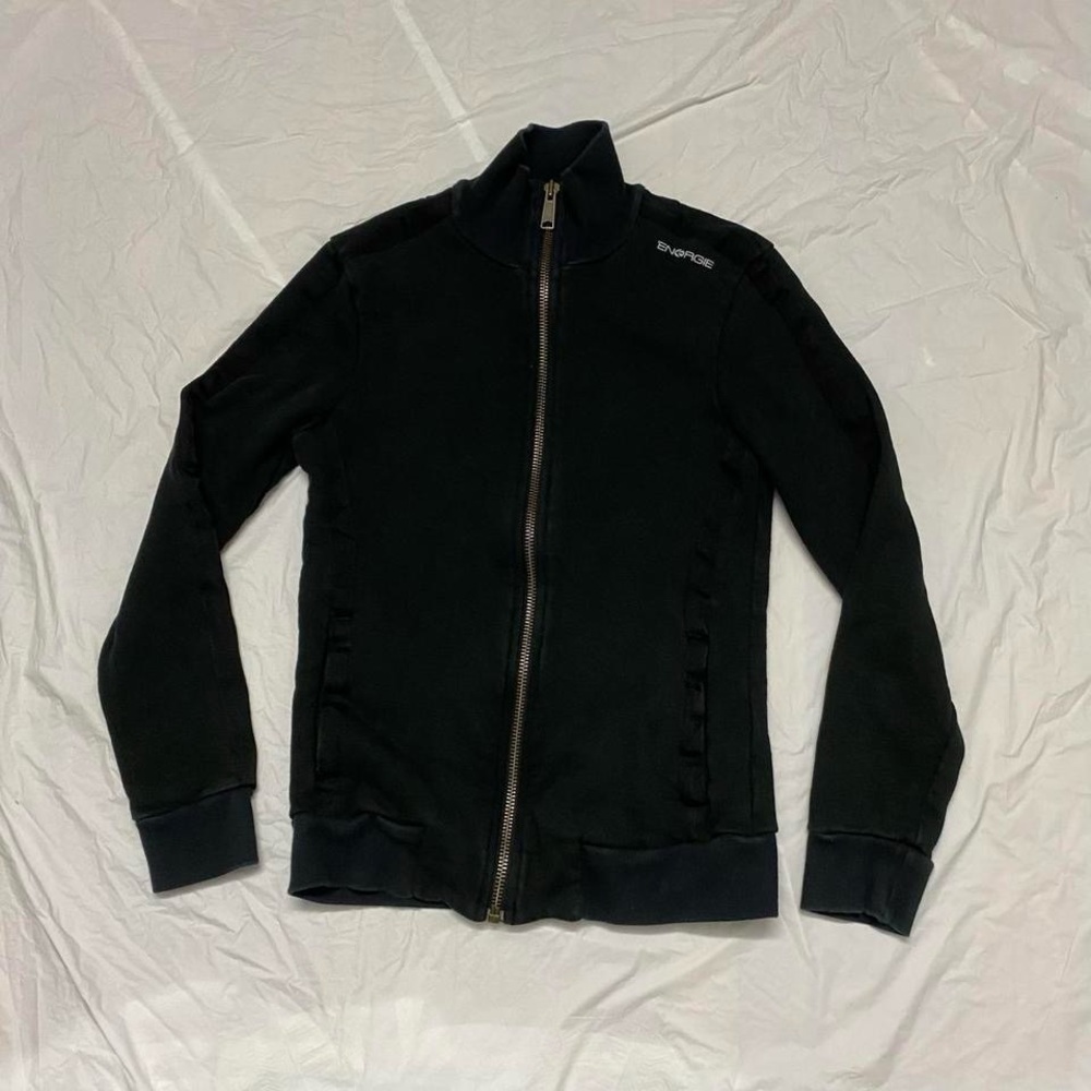Black Y2K Zipup sweatshirt